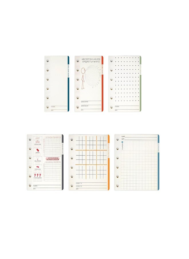 Three by Three Seattle jOTBLOCK Stacked Pads Games Set: Endless Fun with 6 Unique Games, 6 Individual Perforated Game Pads with 6 Markers & 6 Built-in Marker Holders - Image 2